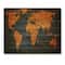 Designart - Ancient Map of The World Africa - Vintage Print on Natural Pine Wood